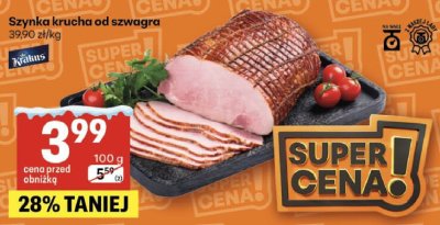 Szynka krucha od szwagra Krakus promocja w Delikatesy Centrum