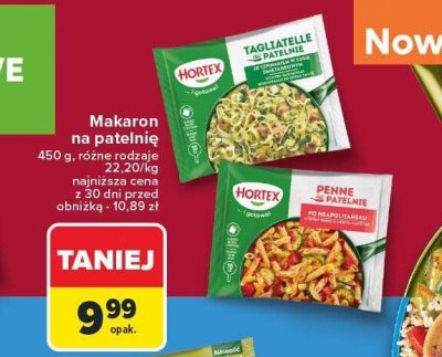 Makaron na patelnię, różne rodzaje Hortex promocja w Carrefour