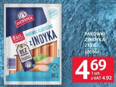 Parówki Indykpol klasyczne indyka promocja w Selgros