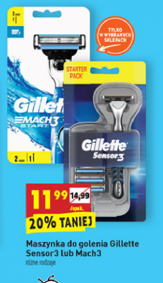 Maszynka do golenia + 1 wkłady Gillette mach3 start promocja