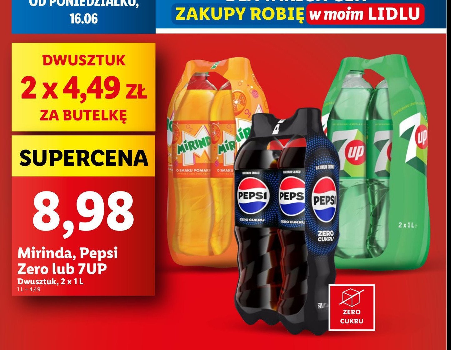 Napój orange Mirinda promocja w Lidl