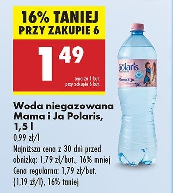 Woda niegazowana promocja w Biedronka