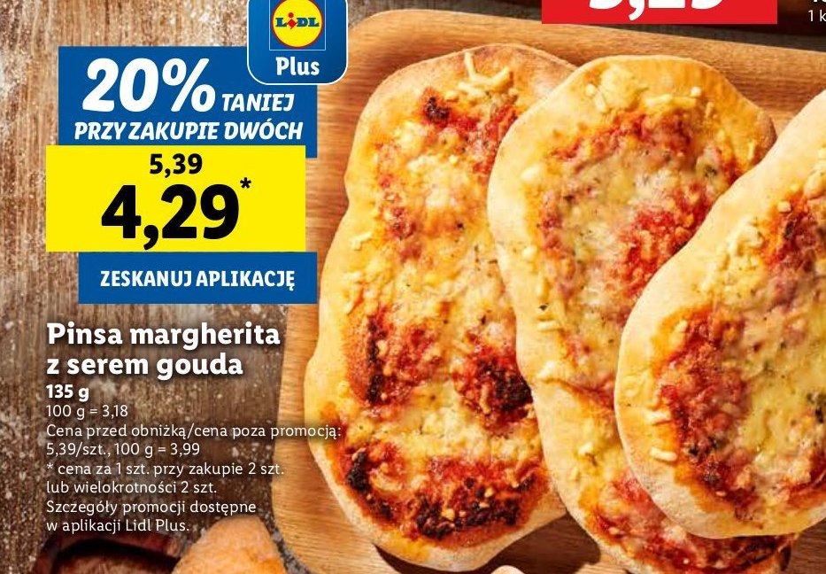 Pinsa margherita promocja w Lidl