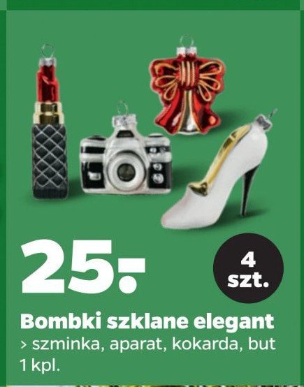 Bombki szklane elegant promocja