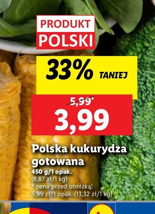 Kukurydza gotowana polska promocja