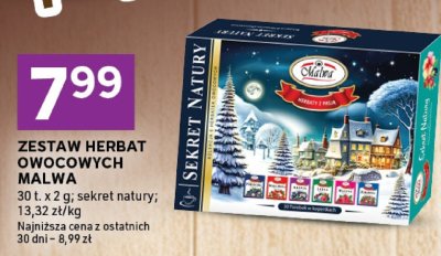 Zestaw herbat owocowych Malwa Sekret Natury promocja w Stokrotka