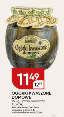 Ogórki kwaszone domowe promocja w Chata Polska