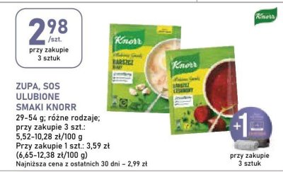 Zupa, sos ulubione smaki Knorr promocja w Stokrotka