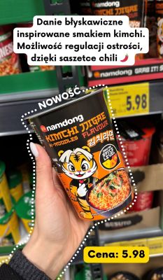 Danie błyskawiczne Kimchi Jjigae K-noodles Flavour promocja w Kaufland