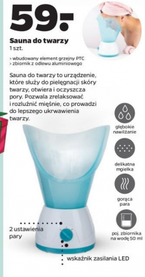 Sauna do twarzy promocja