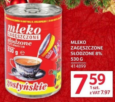 Mleko zagęszczone promocja w Selgros