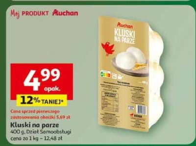 Kluski na parze Auchan promocja w Auchan