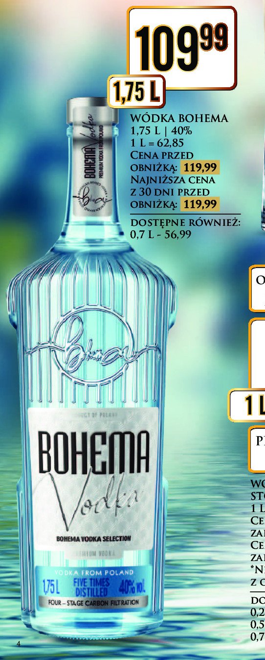 Wódka Bohema vodka promocja w Dino