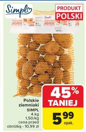 Ziemniaki Simpl promocja w Carrefour