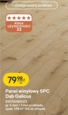 Panel winylowy SPC Dąb Galicus GoodHome promocja w Castorama