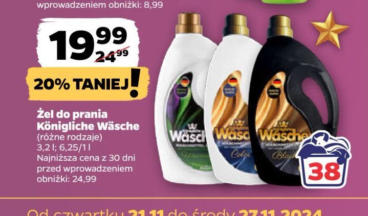 Żel do prania color KONIGLICHE WASCHE promocja w Netto