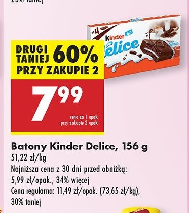 Baton kakaowy Kinder delice promocja