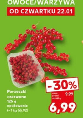 Porzeczki czerwone 125g  promocja w Kaufland