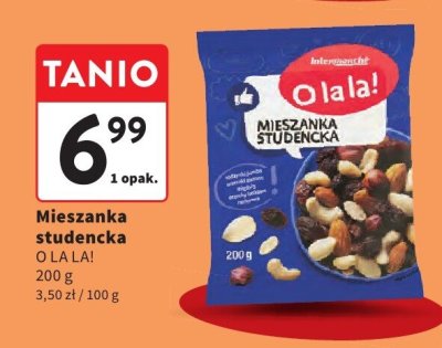 Mieszanka studencka O la la! promocja w Intermarche