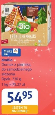 Domek z piernika dmBio promocja w Drogerie DM