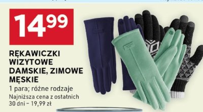Rękawiczki wizytowe damskie, zimowe męskie promocja w Stokrotka