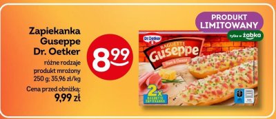 Zapiekanka Guseppe Dr. Oetker różne rodzaje produkt mrożony promocja w Żabka