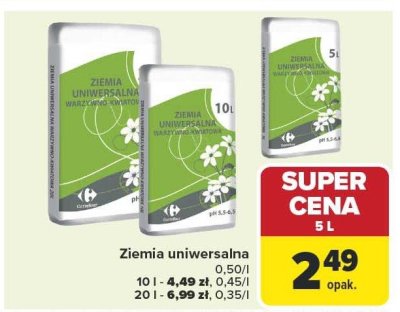 Ziemia uniwersalna 5 l promocja w Carrefour