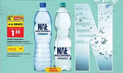 Woda mineralna niegazowana promocja w Biedronka