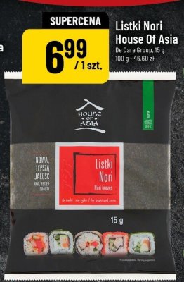 Listki Nori House Of Asia promocja w POLOmarket