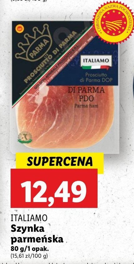 Szynka prosciutto di parma Italiamo promocja