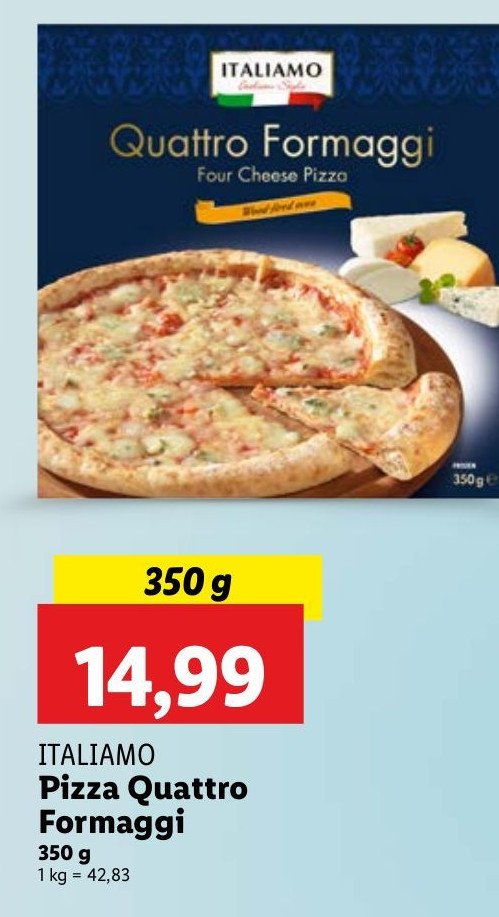 Pizza cztery sery Italiamo promocja