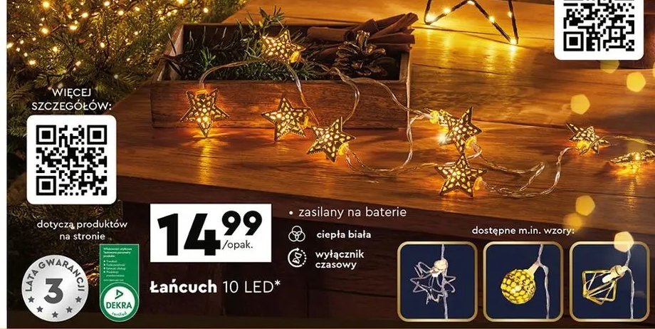 Łańcuch 10 led promocja w Biedronka