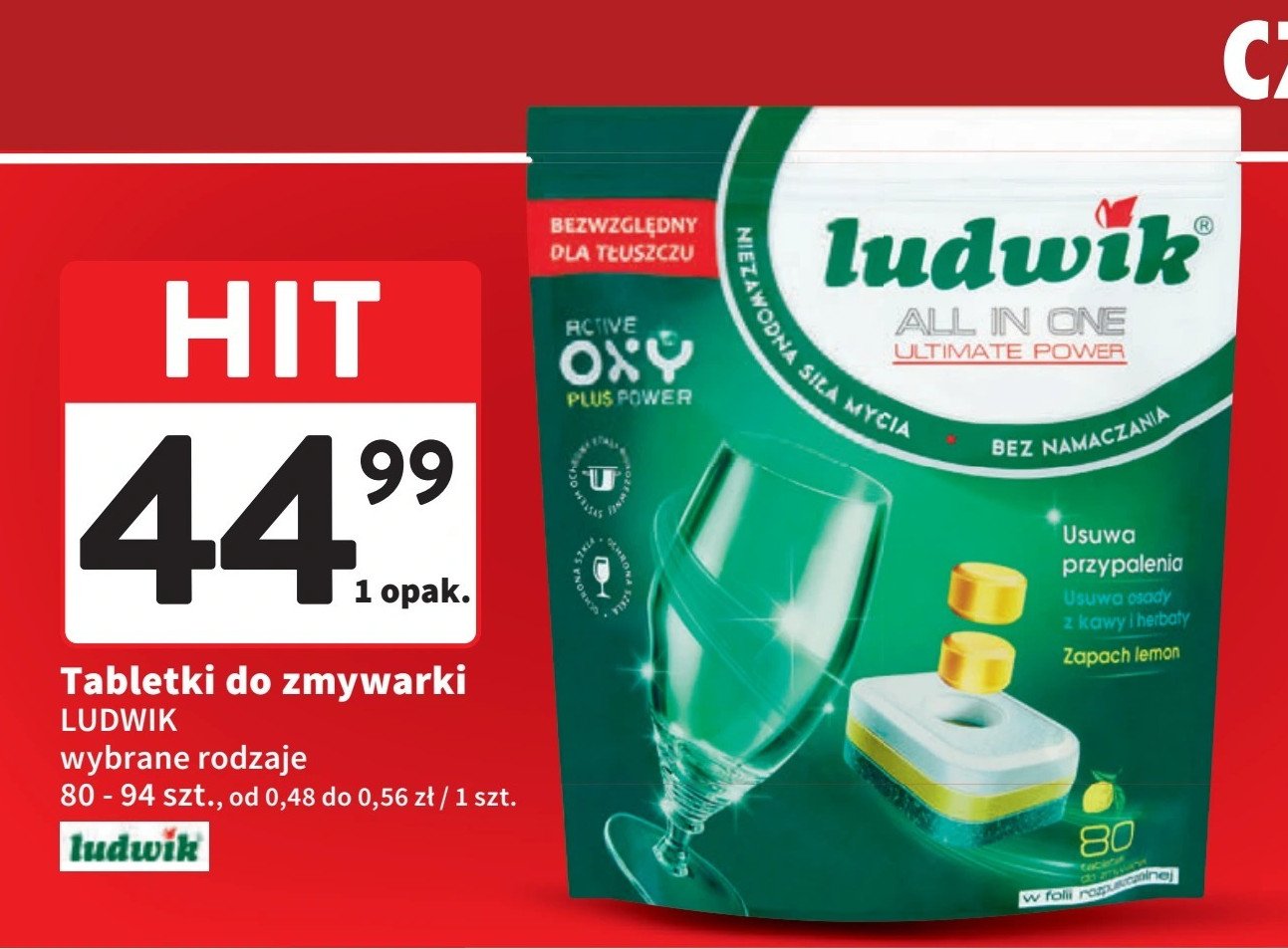 Tabletki do zmywarek lemon Ludwik promocja