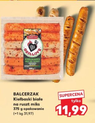 Kie艂baski wieprzowe bia艂e na ruszt Balcerzak promocja