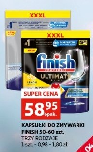 Tabletki do zmywarek ultimate lemon Finish all in 1 promocja