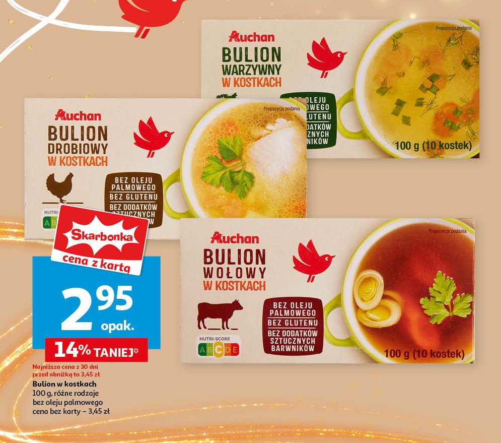 Bulion wołowy Auchan promocja w Auchan