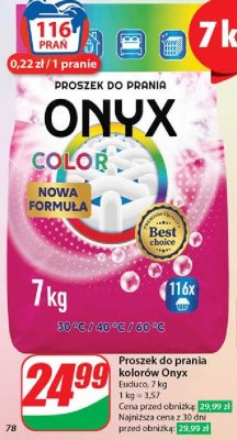 Proszek do prania color ONYX(PROSZKI) promocja