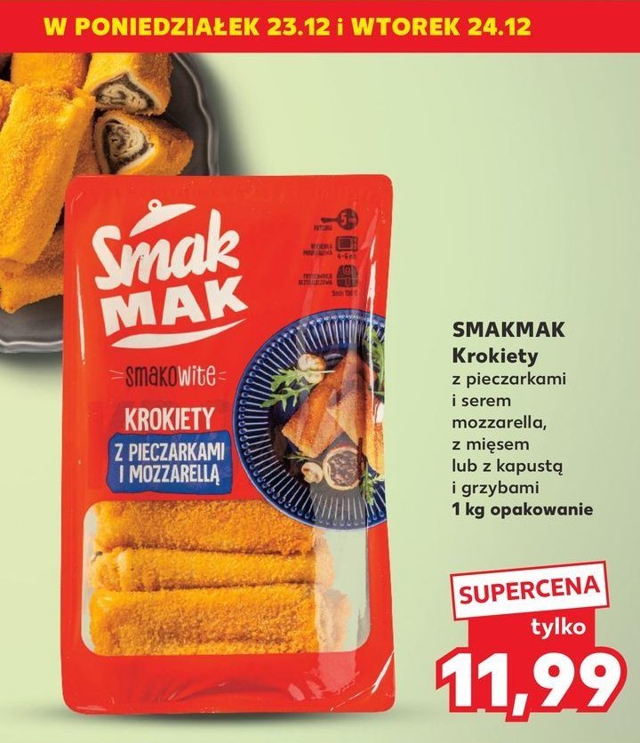 Krokiety z kapusta i grzybami Smak mak promocja w Kaufland