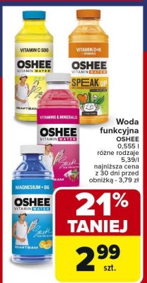 Woda funkcyjna różne rodzaje promocja w Carrefour Market