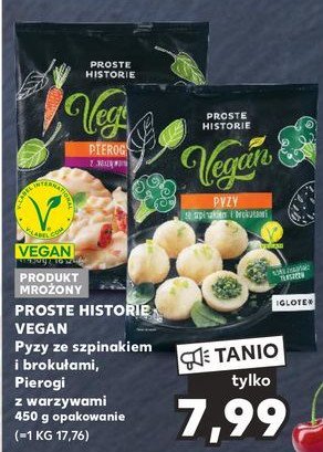 Pyzy ze szpinakiem i broku艂ami Iglotex proste historie vegan promocja