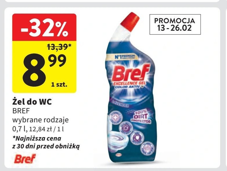 Żel do wc lavender promocja