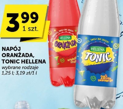 Napój Tonic Hellena wybrane rodzaje 1,25l promocja w Groszek