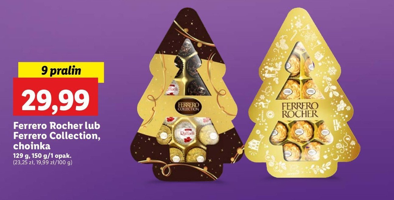 Bombonierka choinka Ferrero collection promocja w Lidl