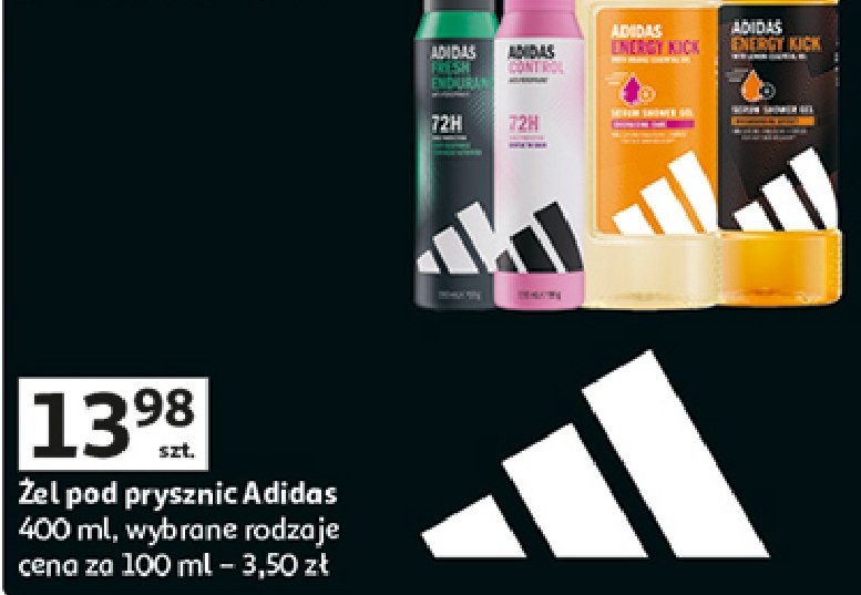 Żel pod prysznic Adidas energy kick promocja