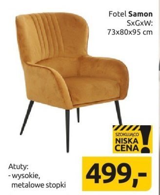 Fotel Samon promocja w Black Red White
