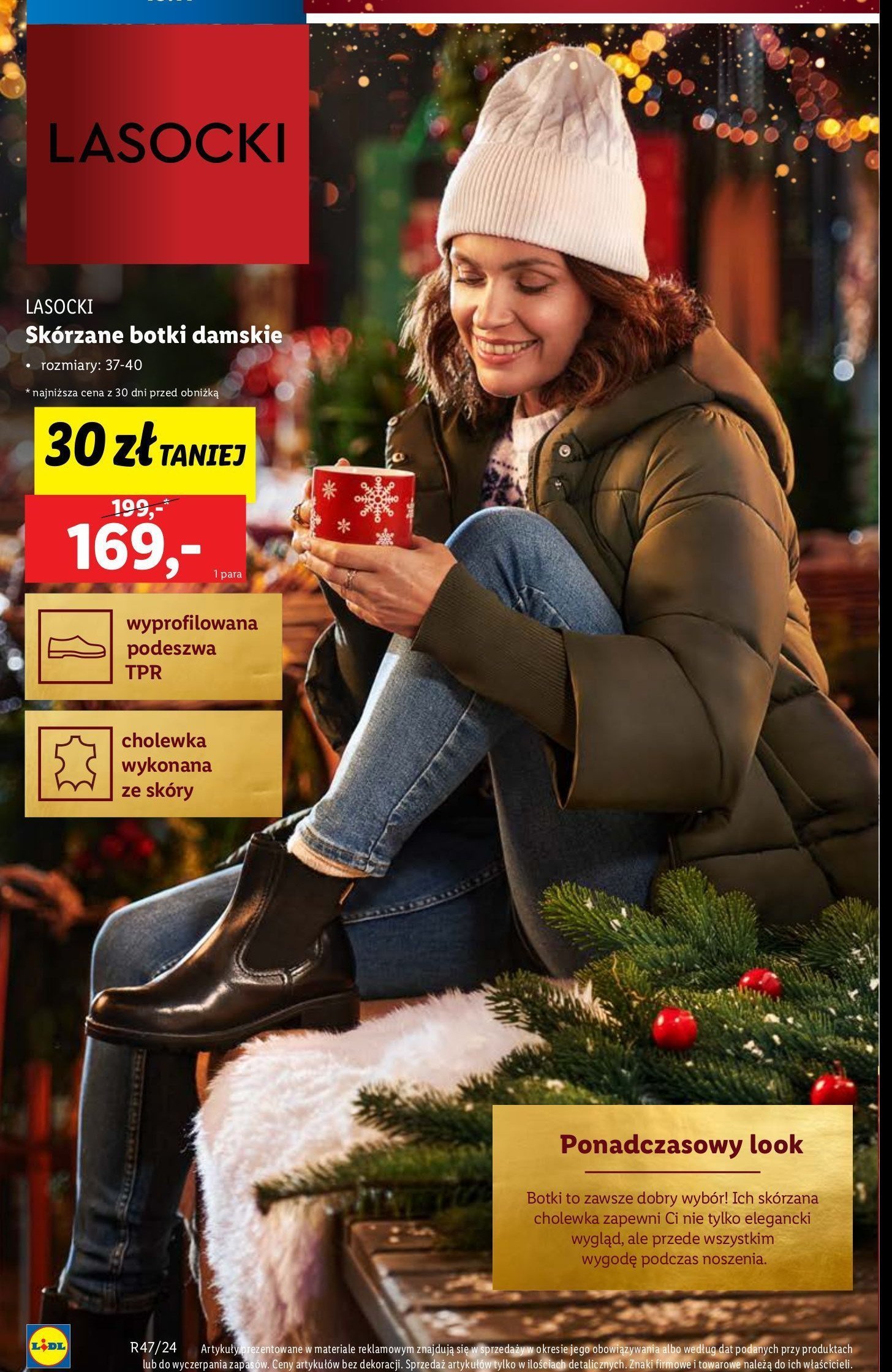 Botki damskie skórzane 37-40 LASOCKI promocja