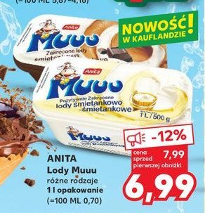 Lody czekoladowo-艣mietankowe ANITA MUUU promocja