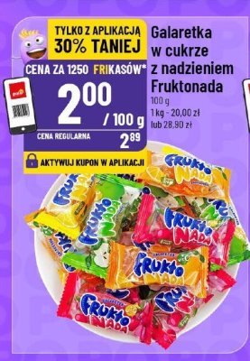 Galaretka w cukrze z nadzieniem Fruktonada promocja w POLOmarket