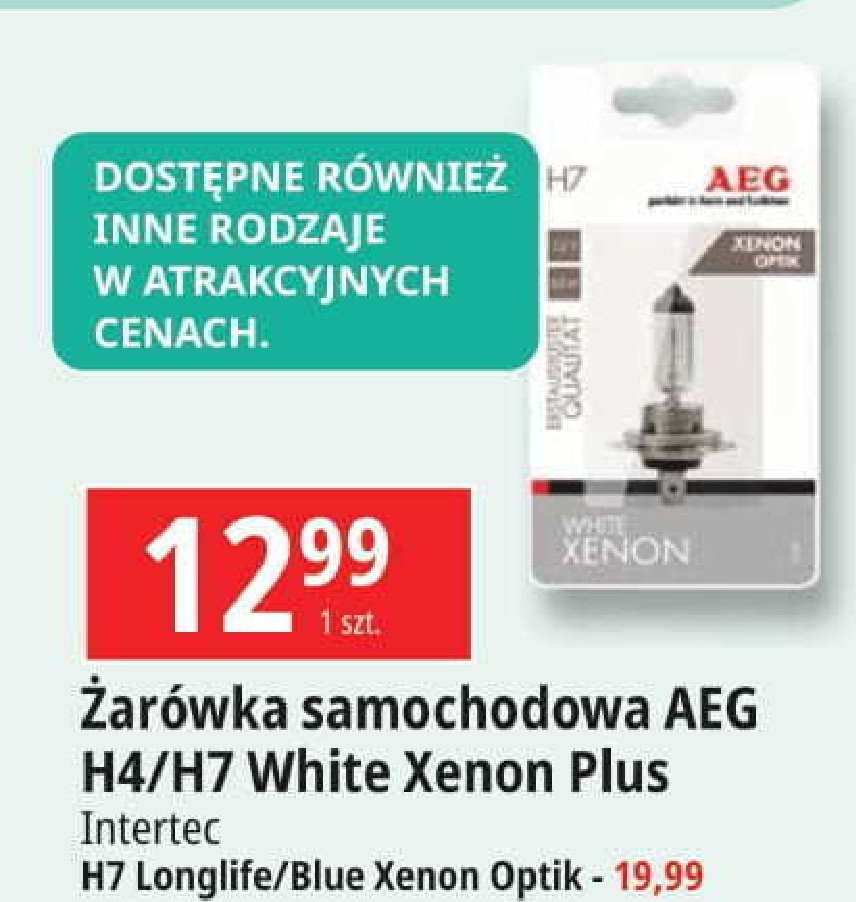 呕ar贸wka h7 longlife 60/55w Aeg promocja