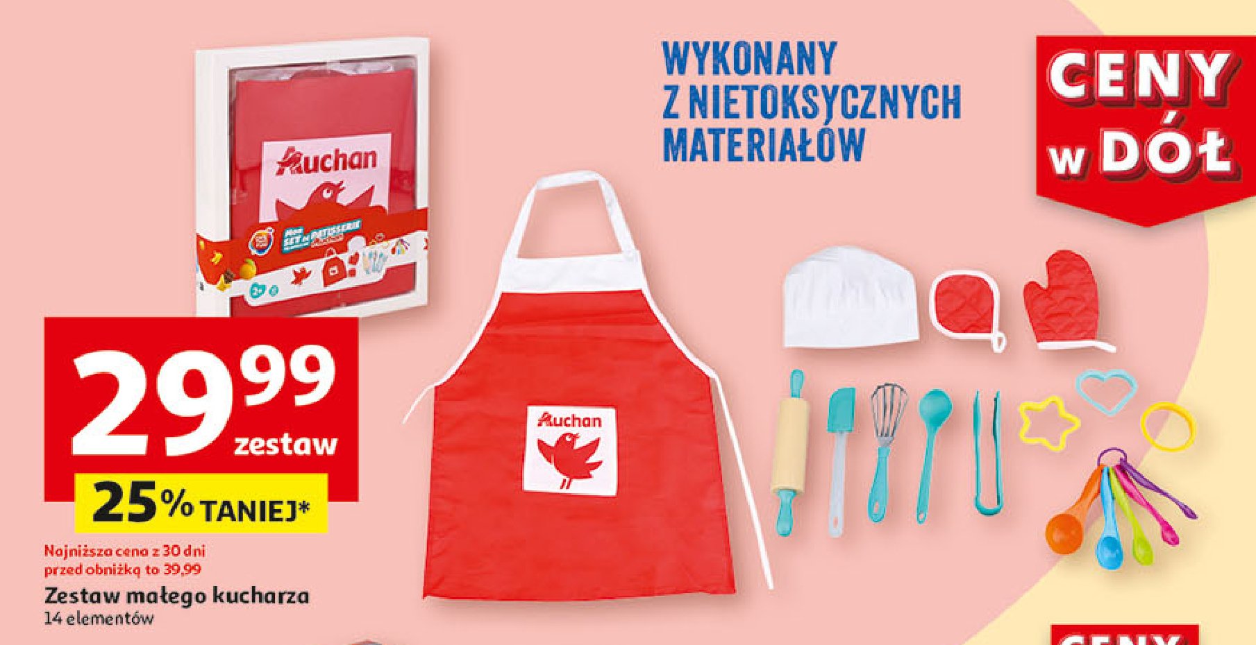 Zestaw małego kucharza Auchan promocja